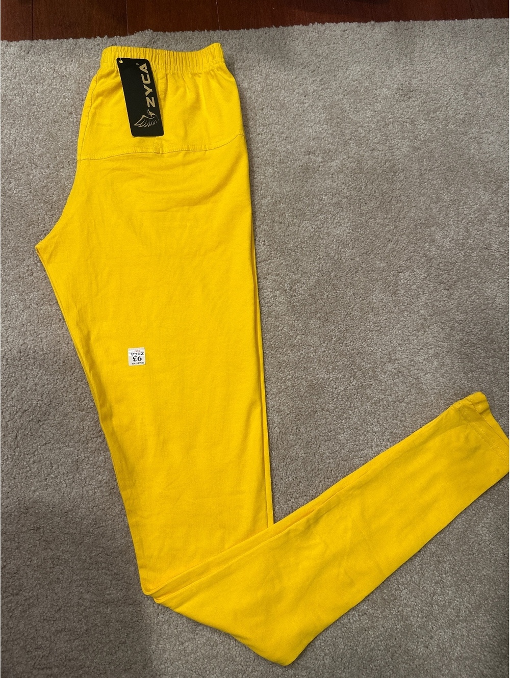 (4)ZYCA Softy Shade No. 93 Yellow Jogger Pants